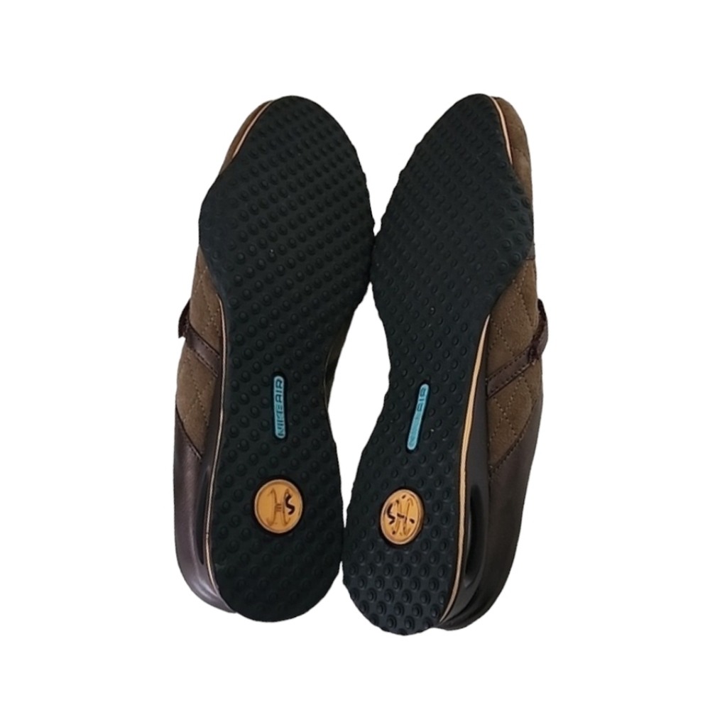 COLE HAAN NIKE AIR Quilted Clogs Mules 7AA 7 Narrow Preppy Suede Sneakers - Picture 11 of 16